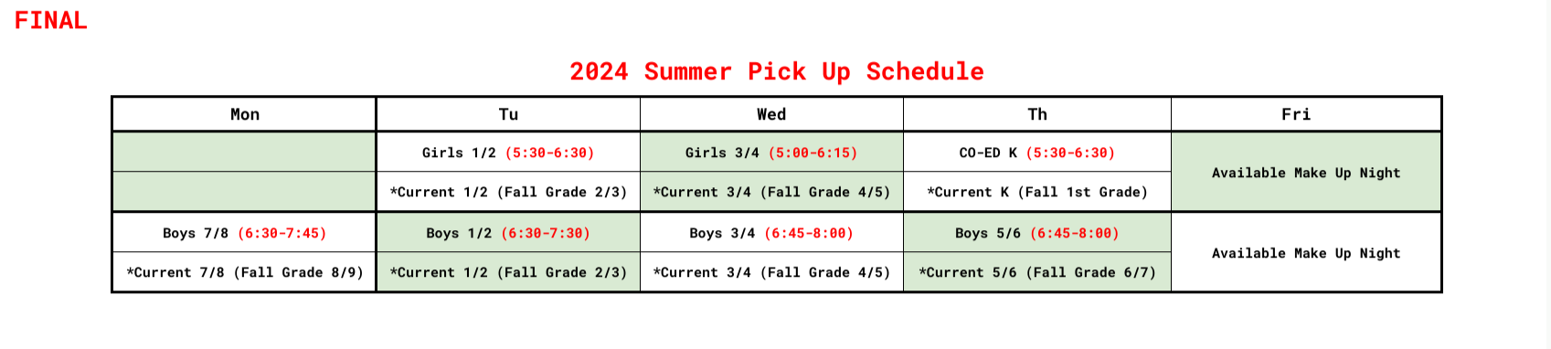 Updated Summer PIck Up for 3_4 Girls